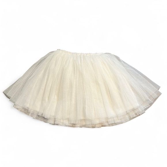 White tulle Ballerina tutu skirt with elastic waist fits size 18 months - 3t - Picture 2 of 6
